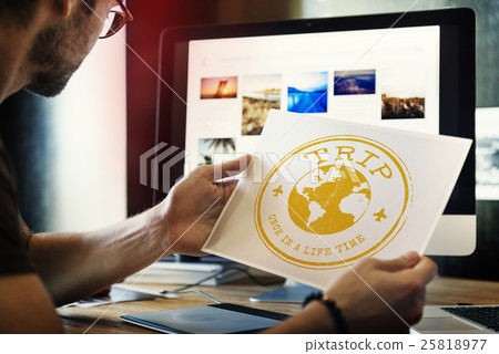 Journey Destination Explore Vacation Graphic Concept 25818977