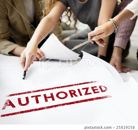 Authorize Allowance Approve Permit Graphic Concept Authorize Allowance Approve Permit Graphic Concept 25819158