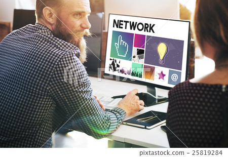 Computer Network Homepage Html Graphic Web Concept 25819284
