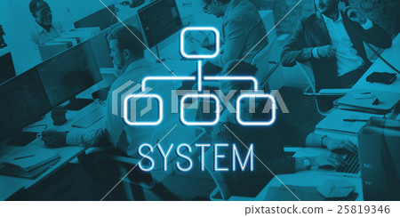 System Organization Chart Business Company Concept System Organization Chart Business Company Concept 25819346