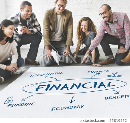 Financial Income Economic Diagram Money Concept Financial Income Economic Diagram Money Concept 25819352