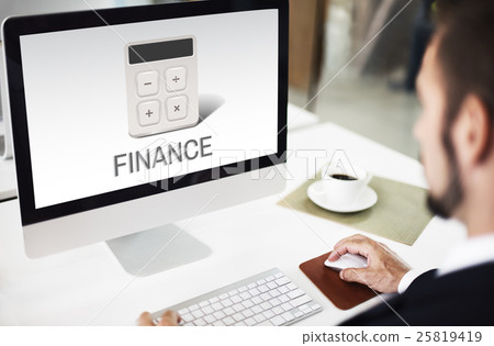 Calculator Financial Accounting Investment Graphic Concept 25819419