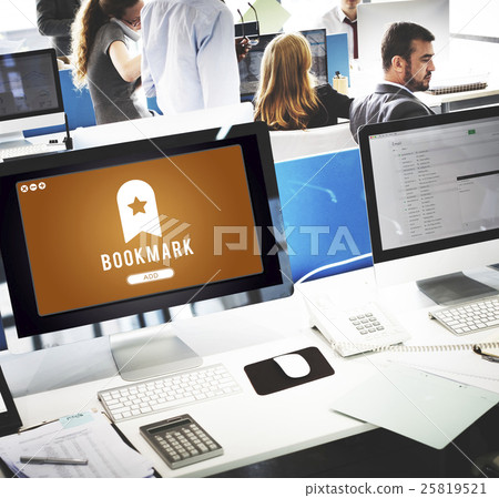 Bookmark Content Web Online Management Concept Bookmark Content Web Online Management Concept 25819521