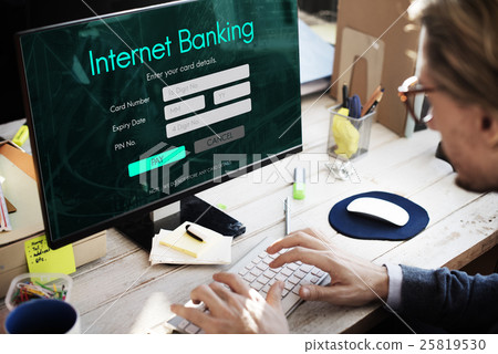 Internet Online Banking Pay Concept Internet Online Banking Pay Concept 25819530