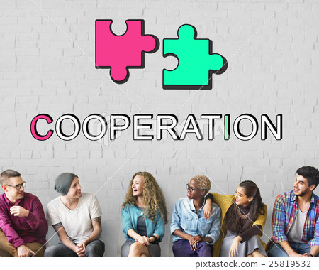 Team Alliance Association Cooperation Graphic Concept Team Alliance Association Cooperation Graphic Concept 25819532