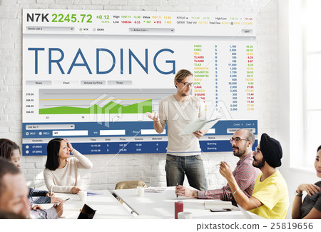 Stock Exchange Trading Forex Finance Graphic Concept 25819656