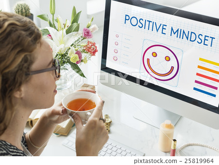 Positive Thinking Happiness Lifestyle Concept Positive Thinking Happiness Lifestyle Concept 25819964