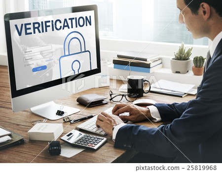 Verification Log In User Password Register Concept 25819968