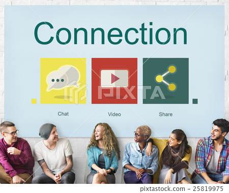 Connection Social Network Internet Concept Connection Social Network Internet Concept 25819975