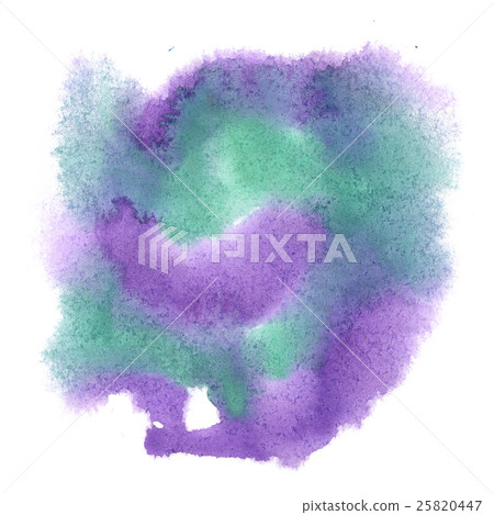 watercolor abstract splash purple green 25820447