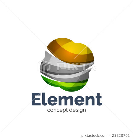 Vector sphere abstract logo template Vector sphere abstract logo template 25820701