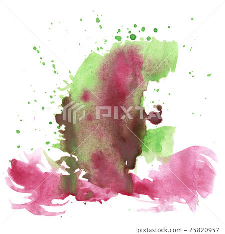 watercolor abstract red green splash. watercolor watercolor abstract red green splash. watercolor 25820957