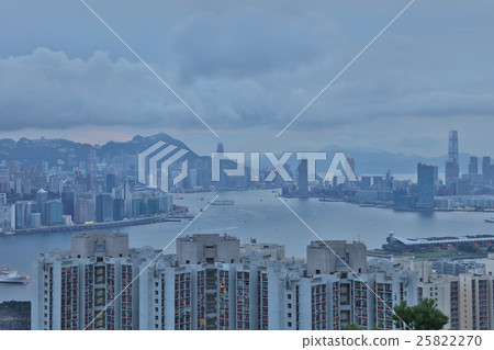View of Hong Kong from black hill View of Hong Kong from black hill 25822270