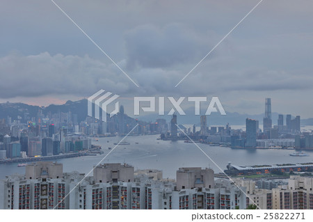 View of Hong Kong from black hill View of Hong Kong from black hill 25822271