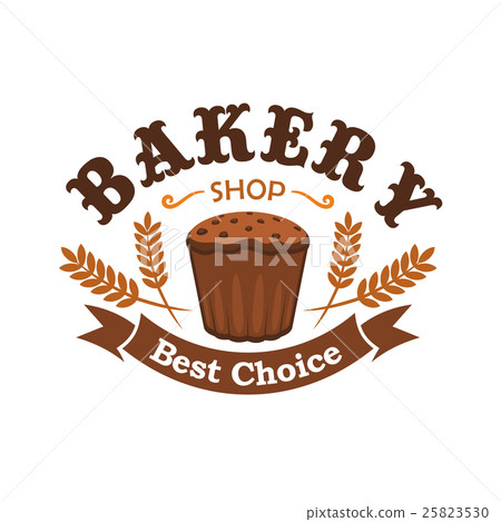 Fresh baked rye bread icon for bakery shop emblem Fresh baked rye bread icon for bakery shop emblem 25823530