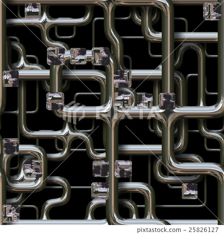 Seamlessly tubing background 3d rendering 25826127