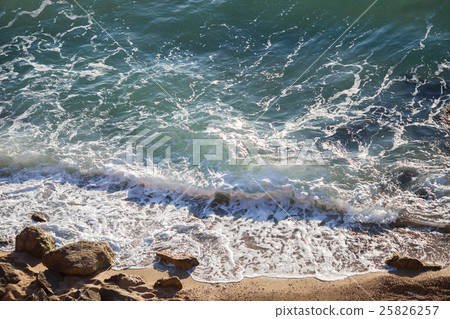 Beautiful sea landscape with crystal clear waves Beautiful sea landscape with crystal clear waves 25826257