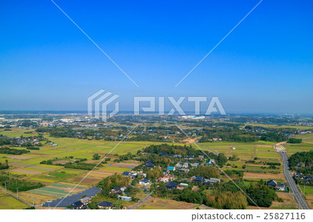Aerial view of Togane city suburbs Aerial view of Togane city suburbs 25827116