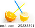 fresh natural lemon and orange juice with ice 25828891