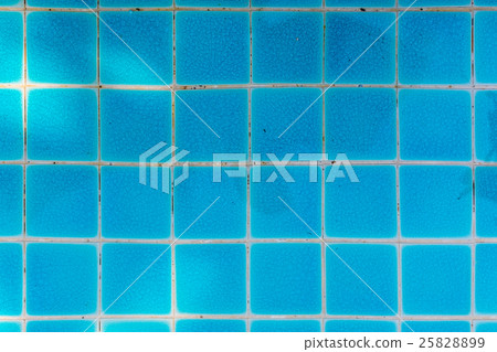 Blue Tile of Swimming Pool Blue Tile of Swimming Pool 25828899