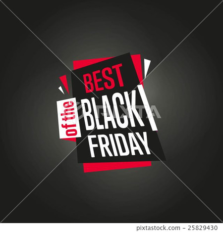 Black Friday sale sticker vector isolated 25829430