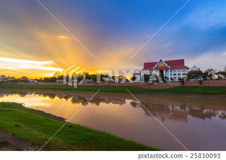 Natural riverbank evening , Phitsanulok, Thailand. Natural riverbank evening , Phitsanulok, Thailand. 25830093