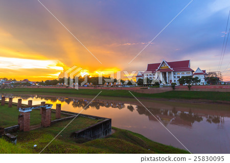 Natural riverbank evening , Phitsanulok, Thailand. Natural riverbank evening , Phitsanulok, Thailand. 25830095