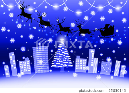 聖誕節鎮的例證 25830143