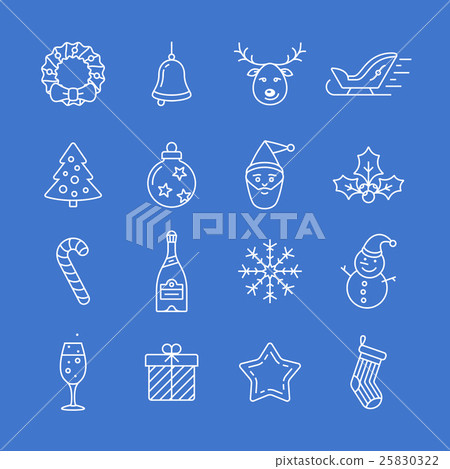 Christmas icons set - Simplus series 25830322