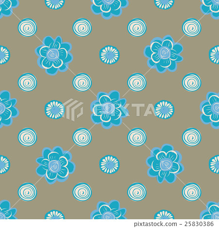 Abstract flower seamless pattern background. 25830386