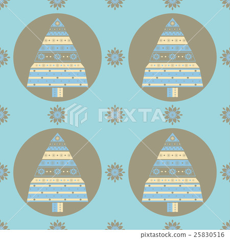 Christmas tree gifts seamless pattern. Christmas tree gifts seamless pattern. 25830516