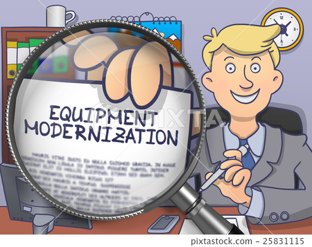 Equipment Modernization through Magnifier. Doodle 25831115
