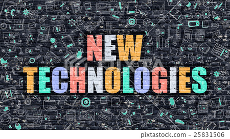 New Technologies Concept. Multicolor on Dark 25831506