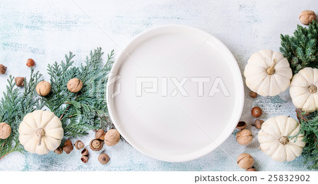 White decorative pumpkins White decorative pumpkins 25832902