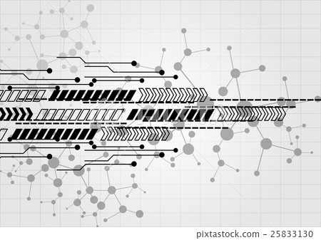 Abstract technology with arrow background. 25833130