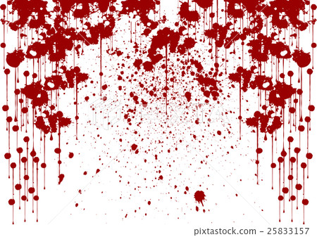 spray painted detail in red over spray painted detail in red over 25833157