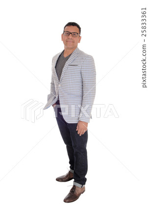 Hispanic man standing full lengths. Hispanic man standing full lengths. 25833361