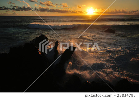 Sunset on Easter Island 25834793