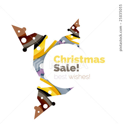Geometric Christmas sale or promotion ad banner Geometric Christmas sale or promotion ad banner 25835055