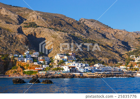 Small town Chora Sfakion, south of Crete, Greece Small town Chora Sfakion, south of Crete, Greece 25835776