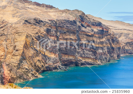 cliffs at Ponta de Sao Lourenco, Madeira, Portugal cliffs at Ponta de Sao Lourenco, Madeira, Portugal 25835960