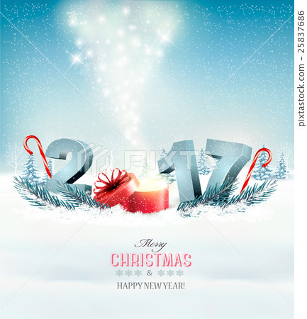 Happy new year 2017! New year design template Happy new year 2017! New year design template 25837686