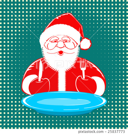 Santa Claus comic style design on dotted Santa Claus comic style design on dotted 25837773