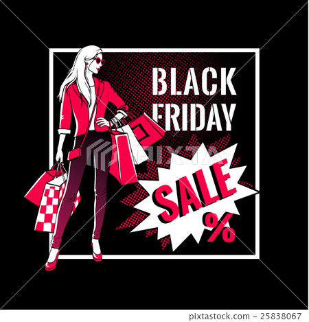 Black Friday sale design. 25838067