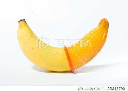 Banana with condom Banana with condom 25838790