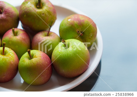 Fresh Apple on dish Fresh Apple on dish 25838966