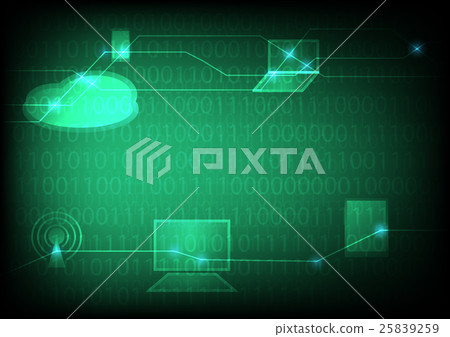Cloud computing glow from the dark Cloud computing glow from the dark 25839259