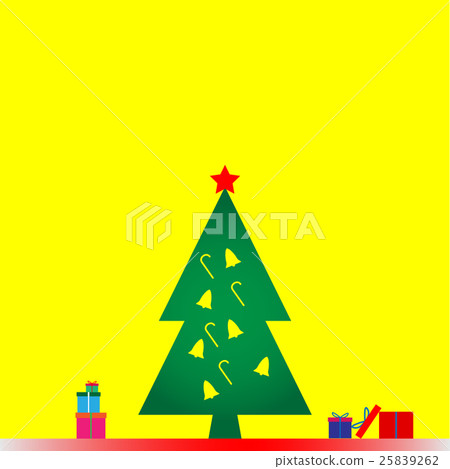 Chrsitmas Tree and Gift boxes  background 25839262