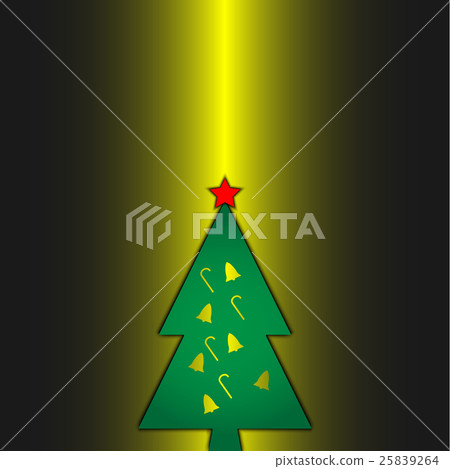 Chrsitmas Tree and the light ray in background  25839264