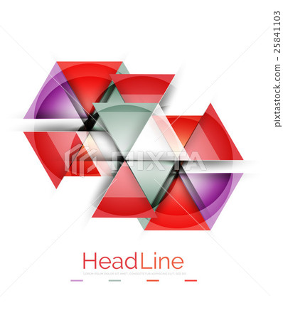 Vector 3d geometric abstract background Vector 3d geometric abstract background 25841103